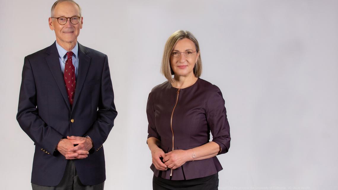 Laura Marcu and Dr. Griff Harsh