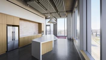 A small shared kitchen space