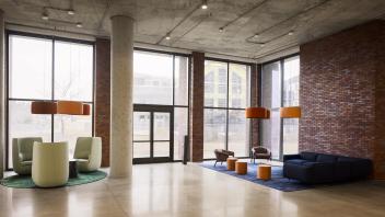 Open space with tables and chairs