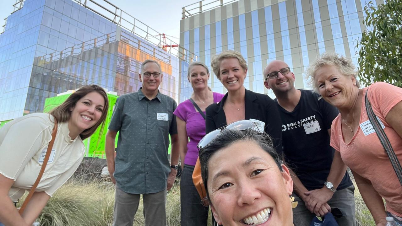 Group photo on a walking tour