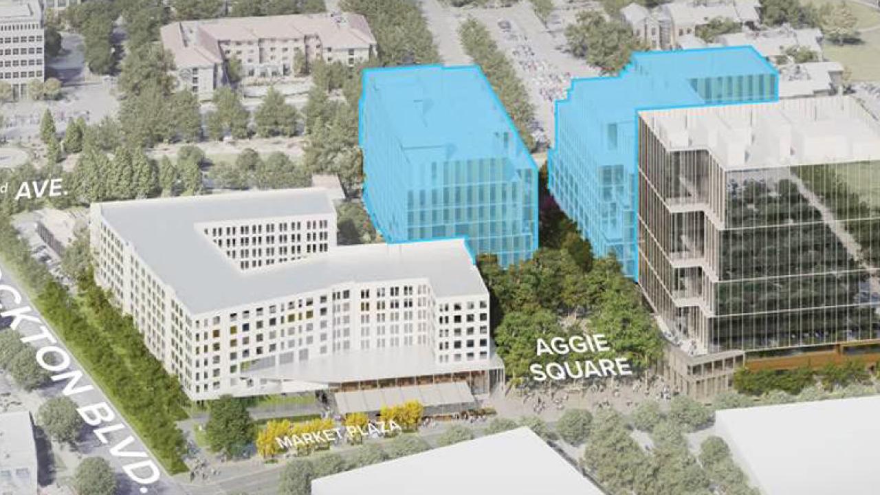 Architect's rendering of Aggie Square