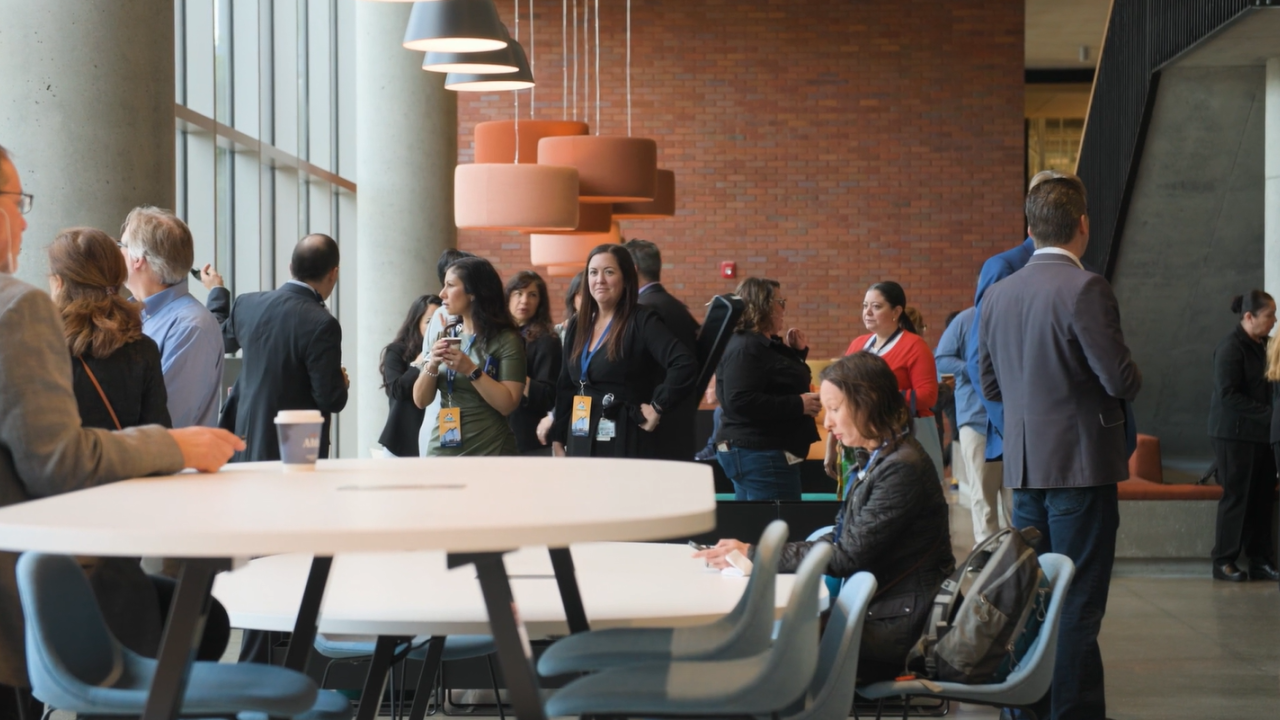 A gather of people at an event
