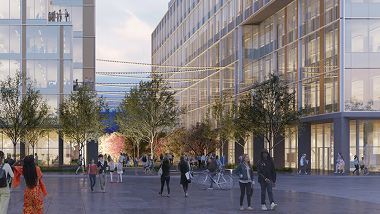 Rendering of UC Davis' Aggie Square.