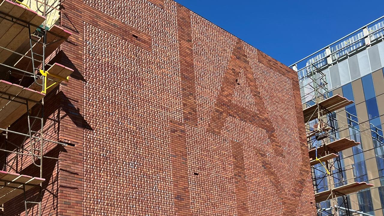 Photo of a brick building