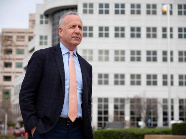 Darrell Steinberg at the Aggie Square site in Sacramento