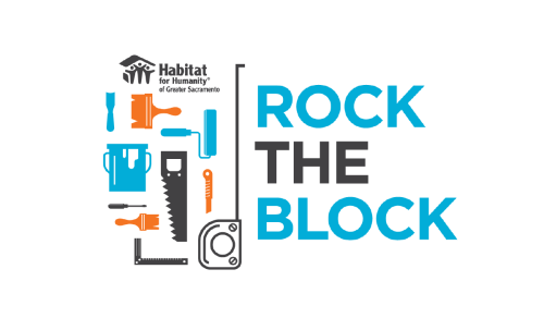 Rock the Block logo graphic