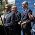 Chancellor May at Aggie Square unveiling