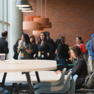 A gather of people at an event